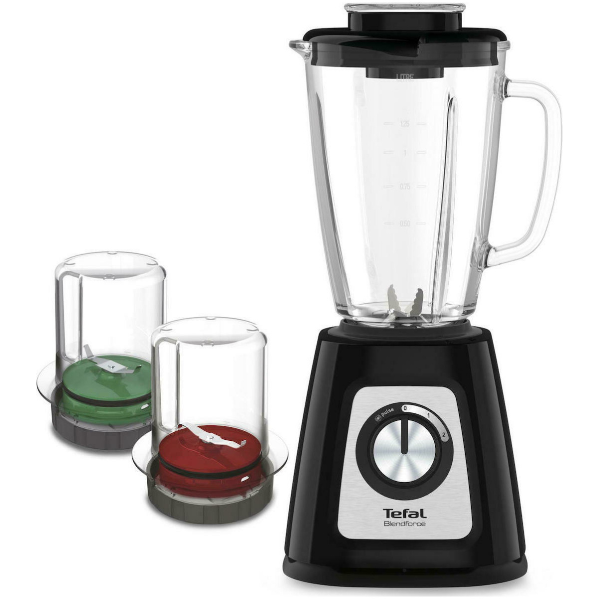 Tefal BL4388 Μπλέντερ με Γυάλινη Κανάτα 1.75lt 800W Μαύρο ΕΩΣ 12 ΔΟΣΕΙΣ - Image 1