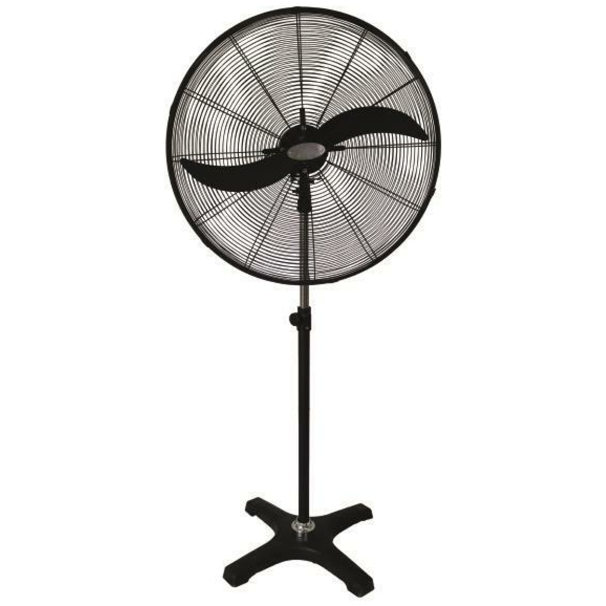 EUROLAMP ΑΝΕΜΙΣΤΗΡΑΣ ΒΙΟΜΗΧΑΝΙΚΟΣ ΜΕΤΑΛΛΙΚΟΣ ΜΕ ΟΡΘΟΣΤΑΤΗ ΜΑΥΡΟΣ Φ81 200W ΜΕ ΔΙΑΚΟΠΤΗ ΠΕΡΙΣΤΡΟΦΗΣ 300-23503 ΕΩΣ 12 ΔΟΣΕΙΣ - Image 1