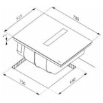 Pyramis 034062201 Abysso Down Air Επαγωγική Εστία Αυτόνομη με Απορροφητήρα 78x51.5εκ. - Image 3