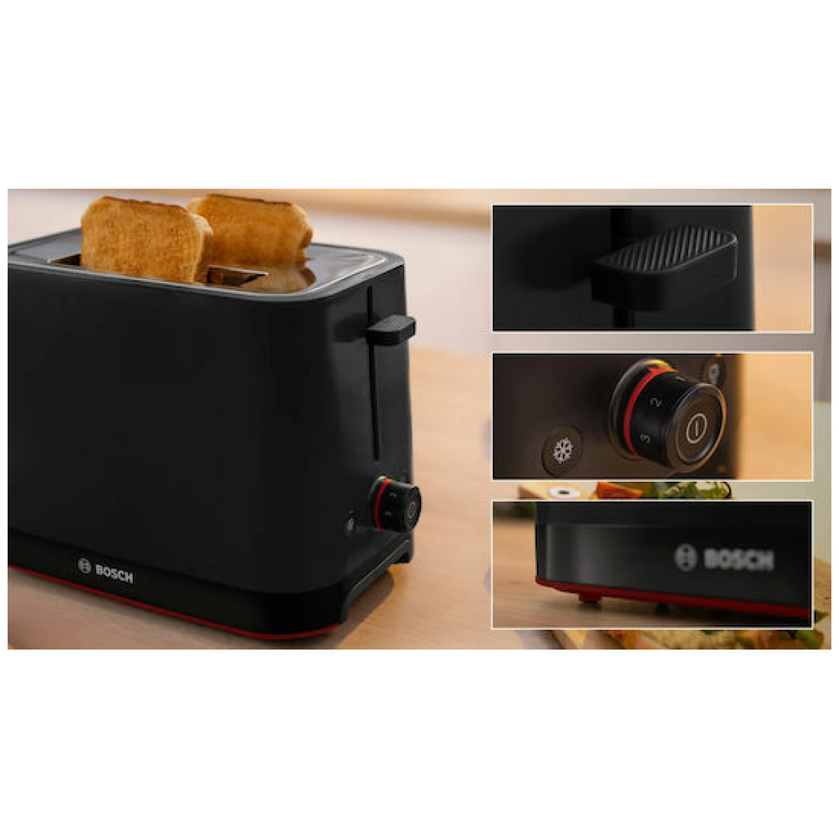 Φρυγανιέρα Bosch TAT3M123 2 Θέσεων 950W black - Image 3