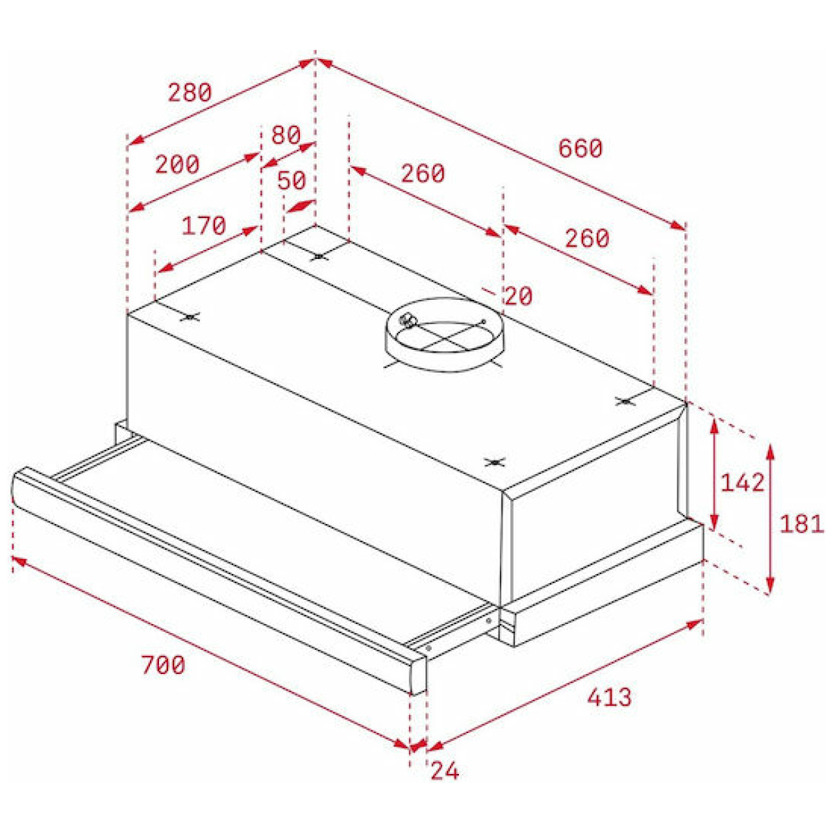Teka TL 7310 Συρόμενος Απορροφητήρας 70cm Inox - Image 3