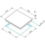 PYRAMIS 58HL 4007 Κεραμική Εστία Αυτόνομη 58x51cm ΕΩΣ 12 ΔΟΣΕΙΣ - Image 3