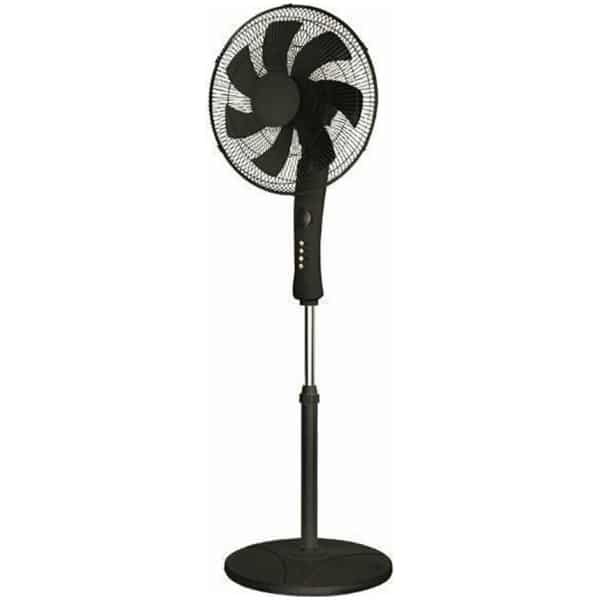 EUROLAMP 300-20004 Ανεμιστήρας Ορθοστάτης Μαύρος Φ40 60W Με WIFI ΕΩΣ 12 ΔΟΣΕΙΣ