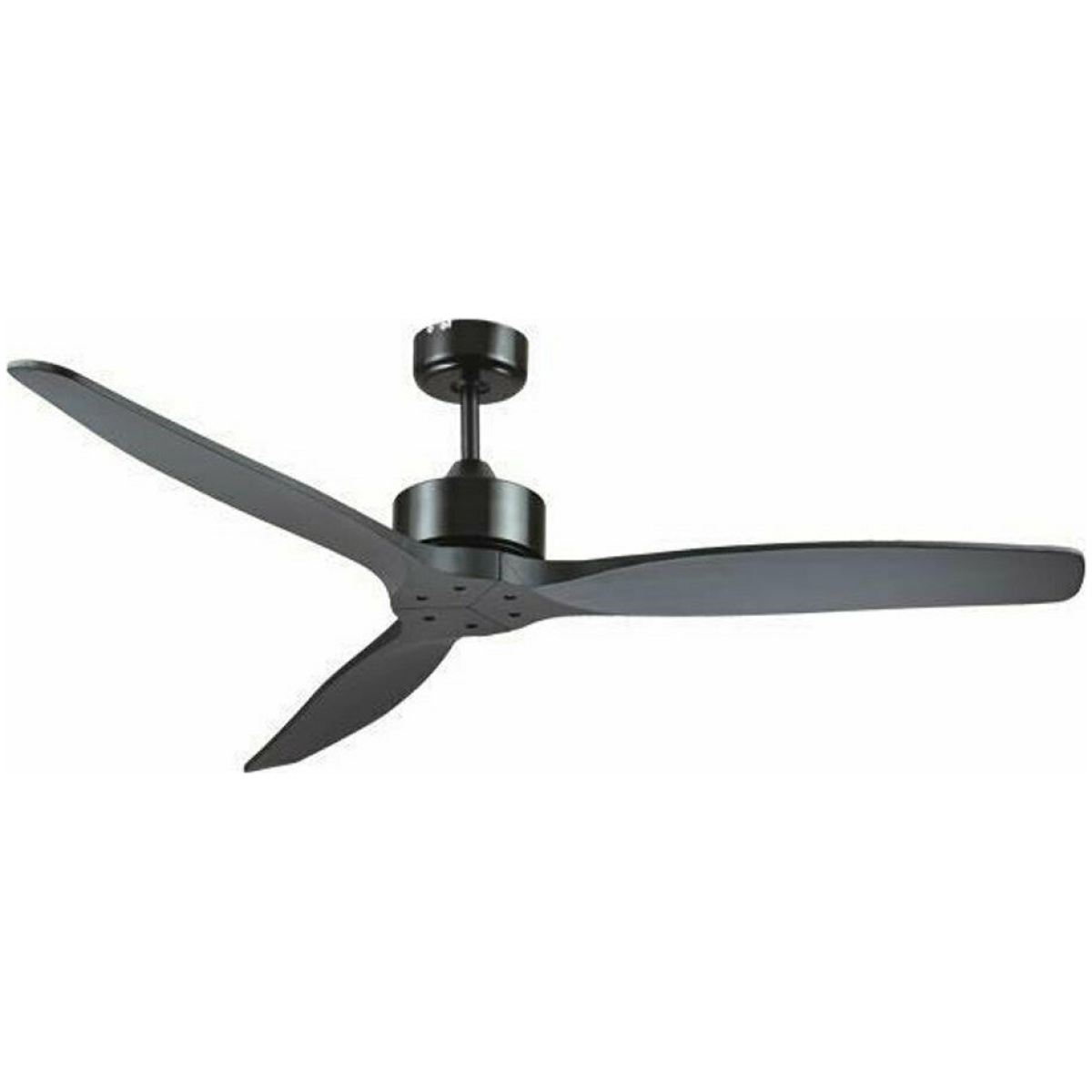 EUROLAMP 300-25003 Ανεμιστήρας οροφής 70W Φ132cm χωρίς φως με 3 μαύρες φτερωτές και κοντρόλ  ΕΩΣ 12 ΔΟΣΕΙΣ - Image 1