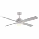 EUROLAMP 300-25011 Ανεμιστήρας Οροφής Λευκός Με LED Φως 60W 4 Φτερωτές Και Κοντρόλ ΕΩΣ 12 ΔΟΣΕΙΣ