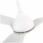 EUROLAMP 300-25029 ΑΝΕΜΙΣΤΗΡΑΣ ΟΡΟΦΗΣ ΑΔΙΑΒΡΟΧΟΣ IP44 ΛΕΥΚΟΣ, 3 ΦΤΕΡΩΤΕΣ, ΜΕ ΚΟΝΤΡΟΛ Φ132 DC 35W ΕΩΣ 12 ΔΟΣΕΙΣ - Image 3