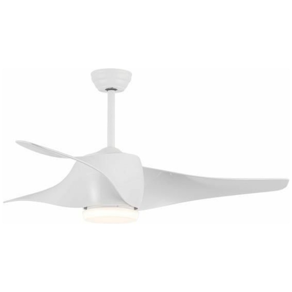 EUROLAMP (300-25032) Ανεμιστήρας Οροφής Λευκός με Led Φως Φ132 DC ΜΟΤΕΡ 35W ΕΩΣ 12 ΔΟΣΕΙΣ