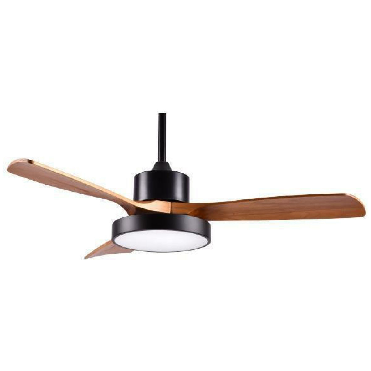 EUROLAMP 300-25040 ΑΝΕΜΙΣΤΗΡΑΣ ΟΡΟΦΗΣ ΜΑΥΡΟ ΚΑΙ ΞΥΛΟ ΜΕ LED ΦΩΣ ΚΑΙ ΚΟΝΤΡΟΛ Φ122 DC 35W ΕΩΣ12 ΔΟΣΕΙΣ - Image 1