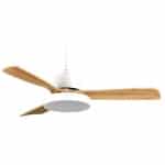 EUROLAMP 300-25041 ΑΝΕΜΙΣΤΗΡΑΣ ΟΡΟΦΗΣ ΛΕΥΚΟ ΚΑΙ ΞΥΛΟ ΜΕ LED ΦΩΣ ΚΑΙ ΚΟΝΤΡΟΛ Φ122 DC 35W ΕΩΣ 12 ΔΟΣΕΙΣ