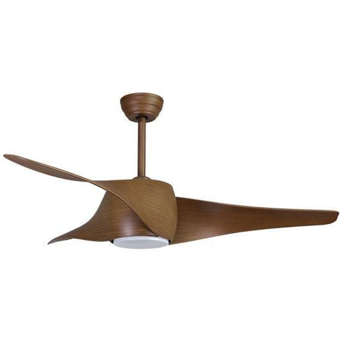 EUROLAMP 300-25047 ΑΝΕΜΙΣΤΗΡΑΣ ΟΡΟΦΗΣ ΧΡΩΜΑ ΞΥΛΟΥ ΜΕ LED ΦΩΣ ΚΑΙ ΚΟΝΤΡΟΛ Φ132 DC ΜΟΤΕΡ 35W ΕΩΣ 12 ΔΟΣΕΙΣ - Image 1
