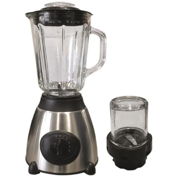Eurolamp 300-70012 Μπλέντερ με Γυάλινη Κανάτα 1.5lt 850W Inox ΕΩΣ 12 ΔΟΣΕΙΣ
