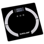 Eurolamp Ψηφιακή Ζυγαριά σε Μαύρο χρώμα 300-70037 ΕΩΣ 12 ΔΟΣΕΙΣ