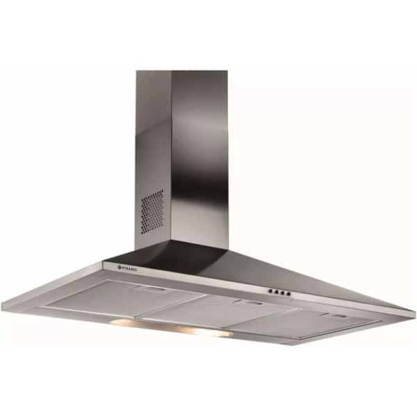 ΑΠΟΡΡΟΦΗΤΗΡΕΣ ΚΑΜΙΝΑΔΑ PYRAMIS CLASSIC LUX INOX ΤΕΤΡΑΓΩΝΗ 90CM 065030202 ΕΩΣ 12 ΔΟΣΕΙΣ