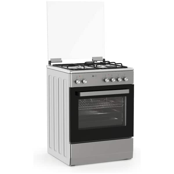Thermogatz TGS 3521 IX Κουζίνα 60lt με Εστίες Υγραερίου & Ρεύματος Π60εκ. Inox ΕΩΣ 12 ΔΟΣΕΙΣ