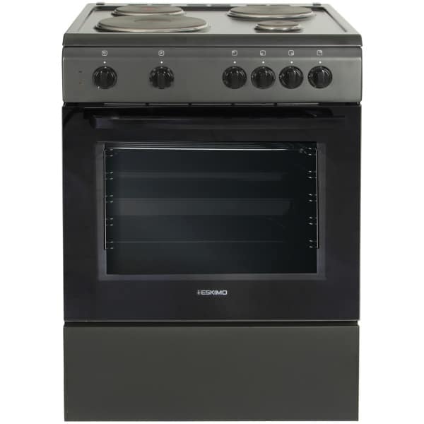Eskimo ES 4021 Κουζίνα 72lt με Εμαγιέ Εστίες Π60εκ. Γκρι ΕΩΣ 12 ΔΟΣΕΙΣ