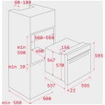 TEKA HLB 830 Φούρνος Εντοιχιζόμενος Άνω Πάγκου 70lt Με Υδρόλυση ΕΩΣ 12 ΔΟΣΕΙΣ - Image 4