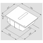 Pyramis 034062201 Abysso Down Air Επαγωγική Εστία Αυτόνομη με Απορροφητήρα 78x51.5εκ. - Image 4