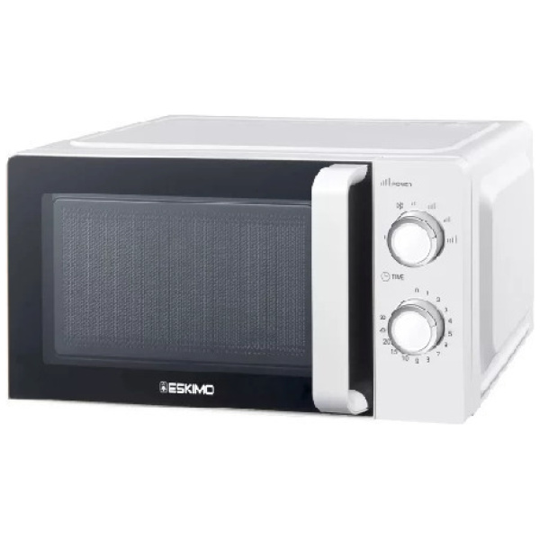 Eskimo ES MWO20W Φούρνος Μικροκυμάτων Λευκός 20Lt ΕΩΣ 12 ΔΟΣΕΙΣ