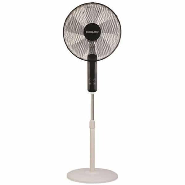 Eurolamp 300-20016 Ανεμιστήρας Ορθοστάτης 60W Διαμέτρου 40cm με Τηλεχειριστήριο ΕΩΣ 12 ΔΟΣΕΙΣ