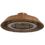 Eurolamp 300-25053 Ανεμιστήρας Οροφής 63cm με Φως και Τηλεχειριστήριο Καφέ ΕΩΣ 12 ΔΟΣΕΙΣ