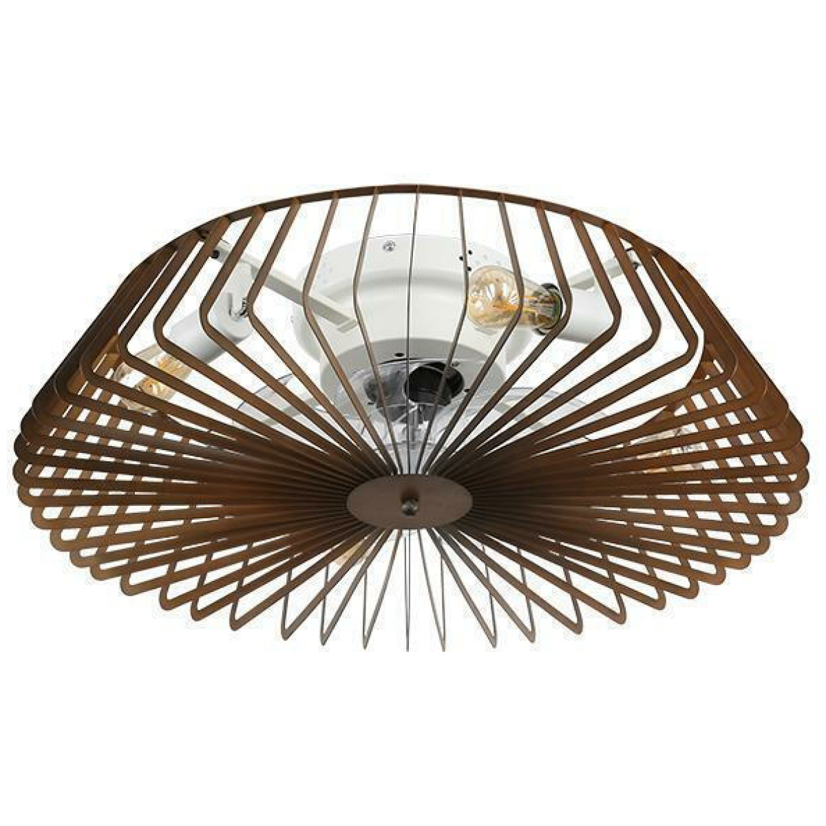 Eurolamp 300-25051 Ανεμιστήρας Οροφής 63cm με Φως και Τηλεχειριστήριο Καφέ ΕΩΣ 12 ΔΟΣΕΙΣ - Image 1
