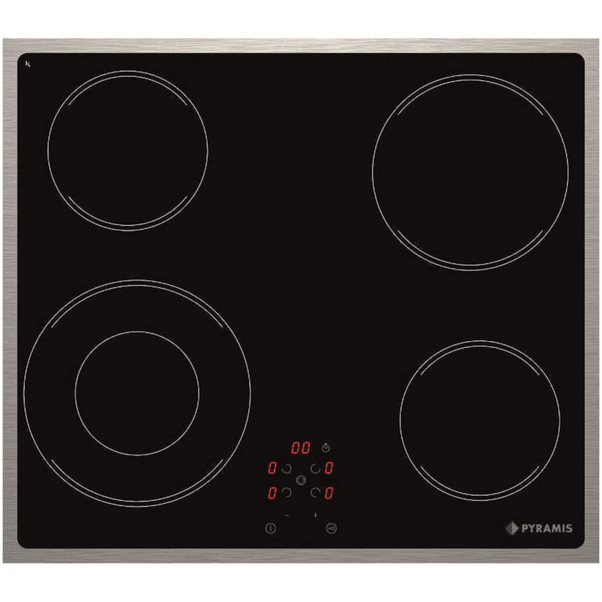 PYRAMIS 58HL 536 Κεραμική Εστία Άνω Πάγκου 58x51cm ΕΩΣ 12 ΔΟΣΕΙΣ - Image 1