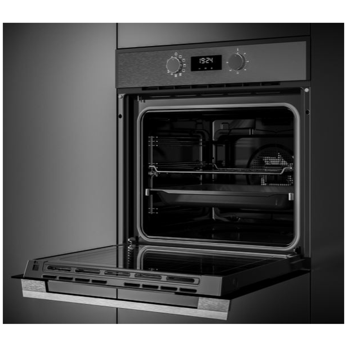 TEKA HSB 630B Φούρνος Εντοιχιζόμενος Άνω Πάγκου 70lt Με Υδρόλυση Μαύρος ΕΩΣ 12 ΔΟΣΕΙΣ - Image 2