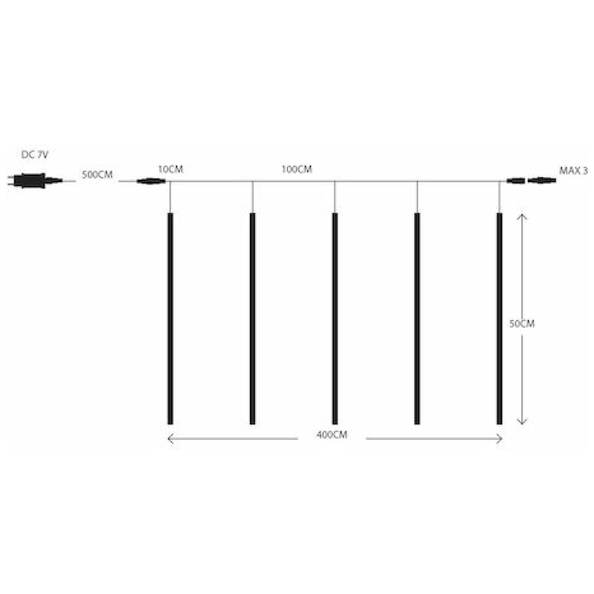 Eurolamp 240 Λαμπάκια LED 5μ. Λευκά σε Σειρά 600-11432 (ΕΩΣ 12 ΔΟΣΕΙΣ) - Image 3