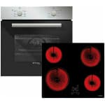 PYRAMIS 60ΑΠ 1006A + 58HL 4007 Φούρνος άνω Πάγκου 66lt με Κεραμικές Εστίες ΕΩΣ 12 ΔΟΣΕΙΣ