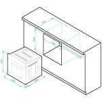 PYRAMIS 60ΑΠ 1016 Φούρνος άνω Πάγκου 66lt χωρίς Εστίες A ΕΩΣ 12 ΔΟΣΕΙΣ - Image 3