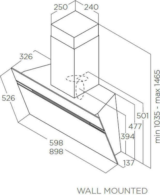 801013390_03-658.jpeg ELICA Stripe BL/A/60/LX Απορροφητήρας Καμινάδα 60cm Μαύρος ΕΩΣ 12 ΔΟΣΕΙΣ - Image 2