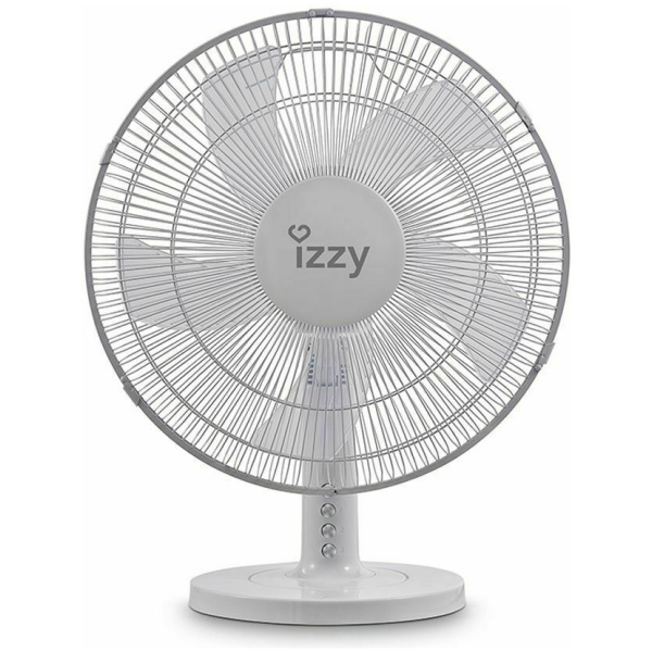 Izzy 223918 IZ-9023 Επιτραπέζιος Ανεμιστήρας 50W Διαμέτρου 40cm Λευκός ΕΩΣ 12 ΔΟΣΕΙΣ