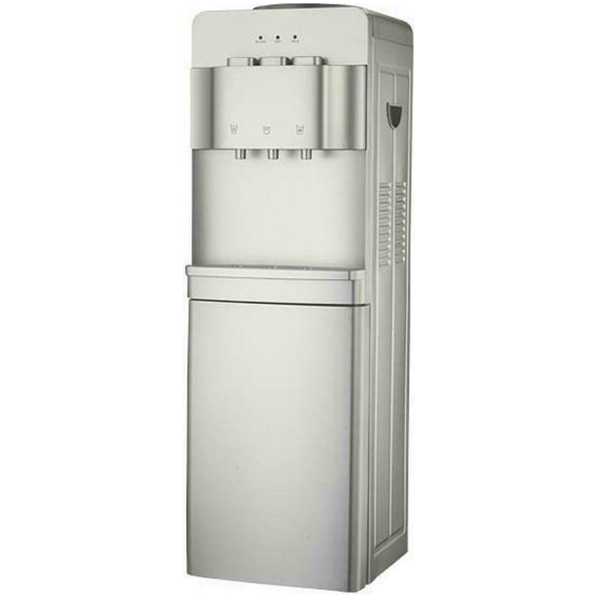Eurolamp 920-29704 Επιδαπέδιος Θερμοψυκτης Νερού με Αποθηκευτικό Χώρο Ασημί ΕΩΣ 12 ΔΟΣΕΙΣ - Image 1
