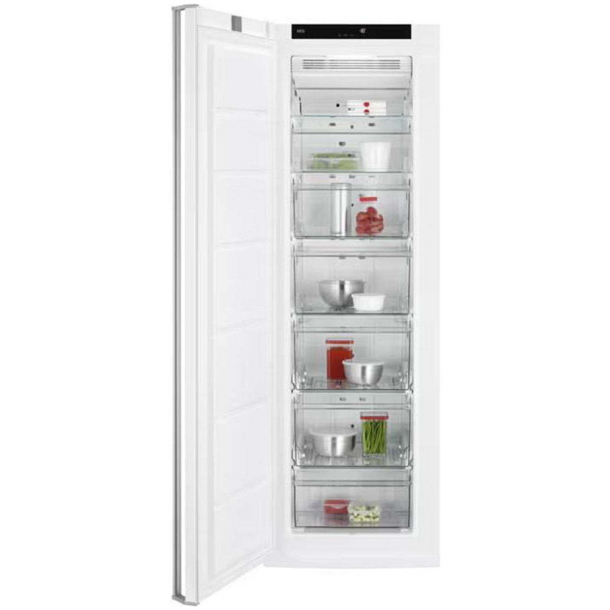 AEG AGB625E7NW Όρθιος Καταψύκτης 253lt, Υ186xΠ59.5xΒ63.5cm NoFrost, Λευκός, Ε (ΕΩΣ 12 ΔΟΣΕΙΣ) - Image 1