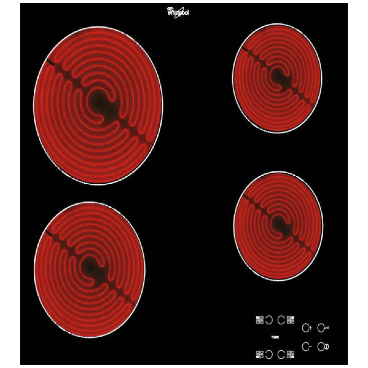 WHIRLPOOL AKT8090NE Κεραμική Εστία Άνω Πάγκου 58x51cm ΕΩΣ 12 ΔΟΣΕΙΣ - Image 1