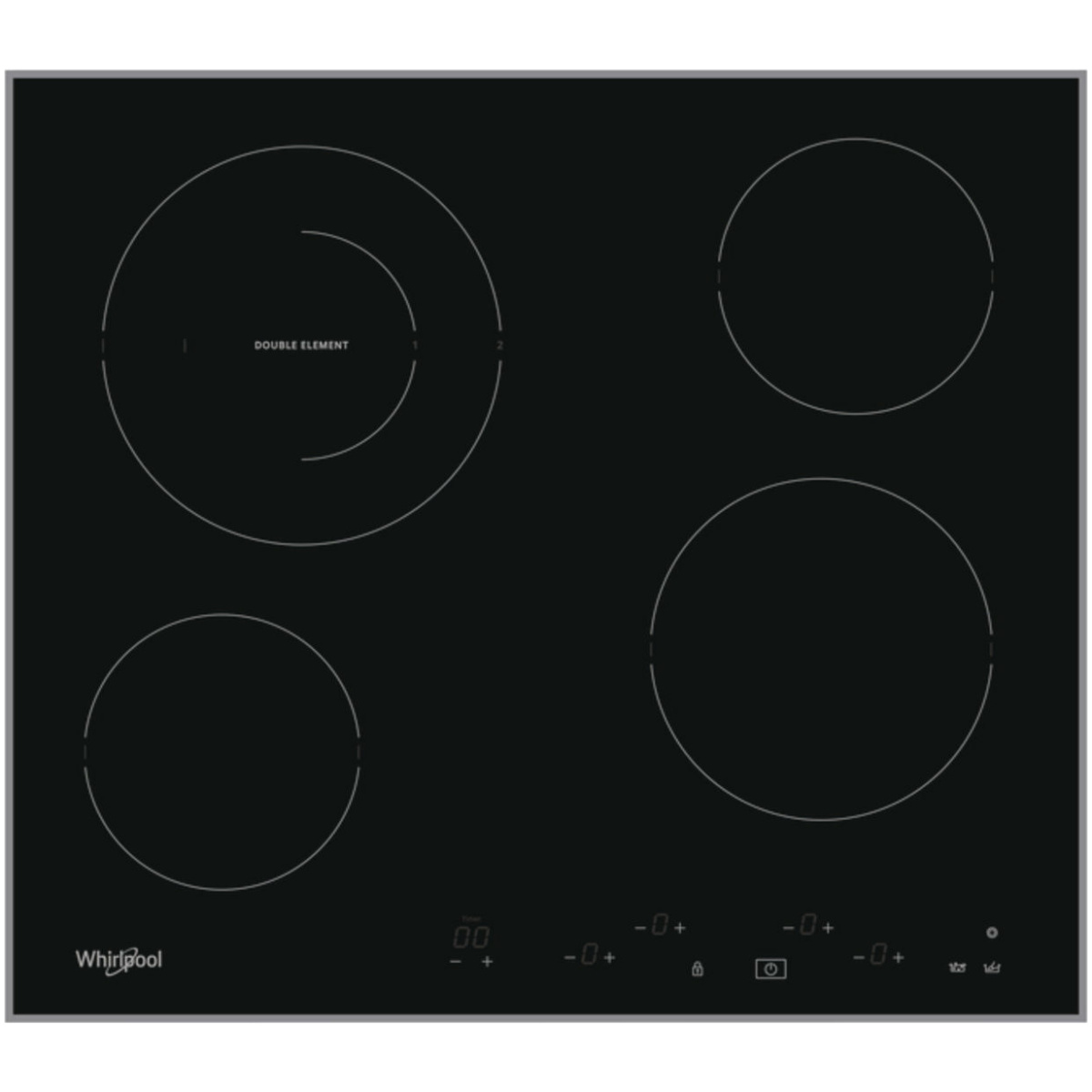 Whirlpool AKT 8601 IX Κεραμική Εστία Αυτόνομη με Λειτουργία Κλειδώματος 59x51εκ. (ΕΩΣ 12 ΔΟΣΕΙΣ) - Image 1