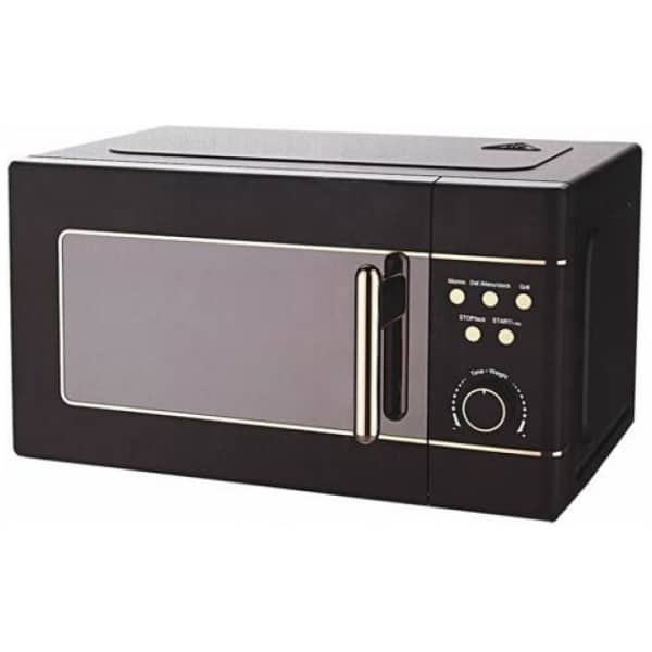 ALO C20UGP21-E70 Φούρνος μικροκυμάτων 20Lt 700Watt με Grill Retro Black Καθρέπτης ΕΩΣ 12 ΔΟΣΕΙΣ