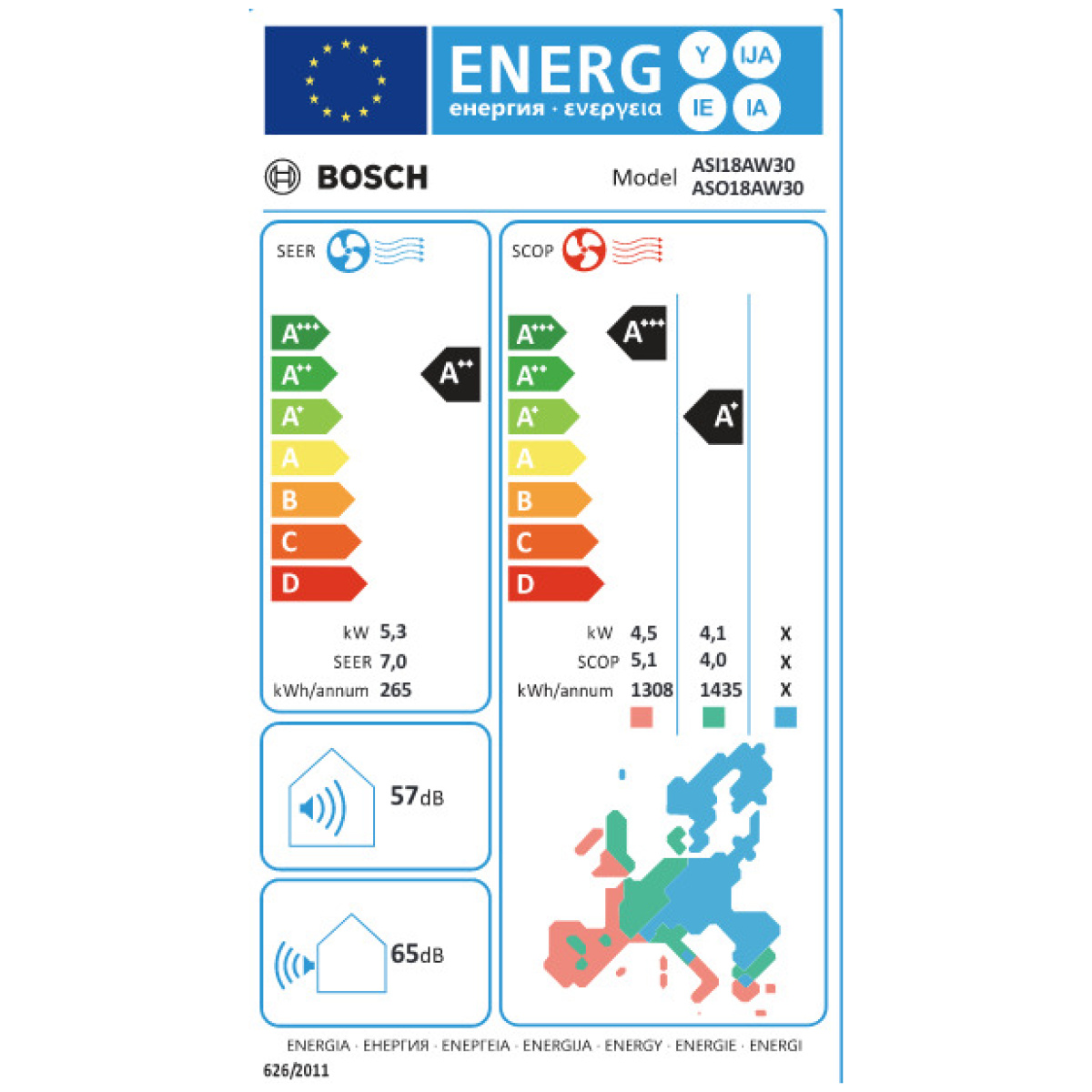 BOSCH ASI18AW30/ASO18AW30 Κλιματιστικό Inverter 18000 BTU A++/A+ με WiFi ΕΩΣ 12 ΔΟΣΕΙΣ - Image 4