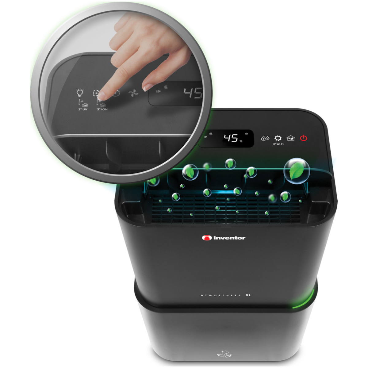 INVENTOR AT-IONUV-25L ATMOSPHERE XL Αφυγραντήρας 25lt  με Ιονιστή & Wi-Fi 25lt/24h ΕΩΣ 12 ΔΟΣΕΙΣ - Image 2