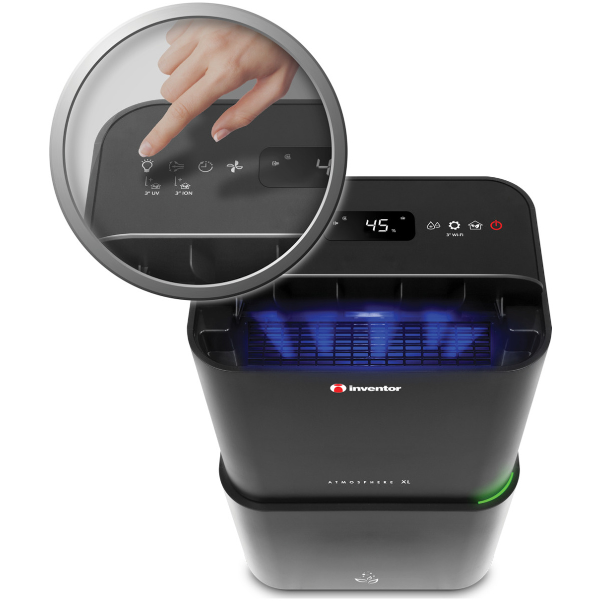 INVENTOR AT-IONUV-25L ATMOSPHERE XL Αφυγραντήρας 25lt  με Ιονιστή & Wi-Fi 25lt/24h ΕΩΣ 12 ΔΟΣΕΙΣ - Image 3