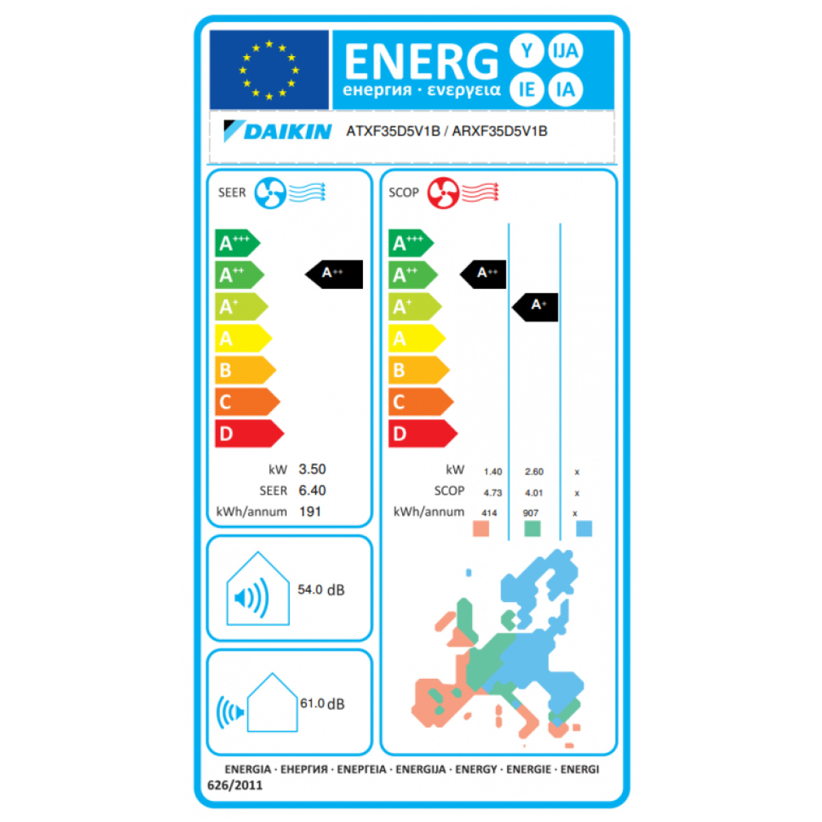 DAIKIN Sensira Pro Series ATXF35D/ARXF35D Κλιματιστικό Inverter 12.000btu A++/A++ ΕΩΣ 12 ΔΟΣΕΙΣ - Image 2