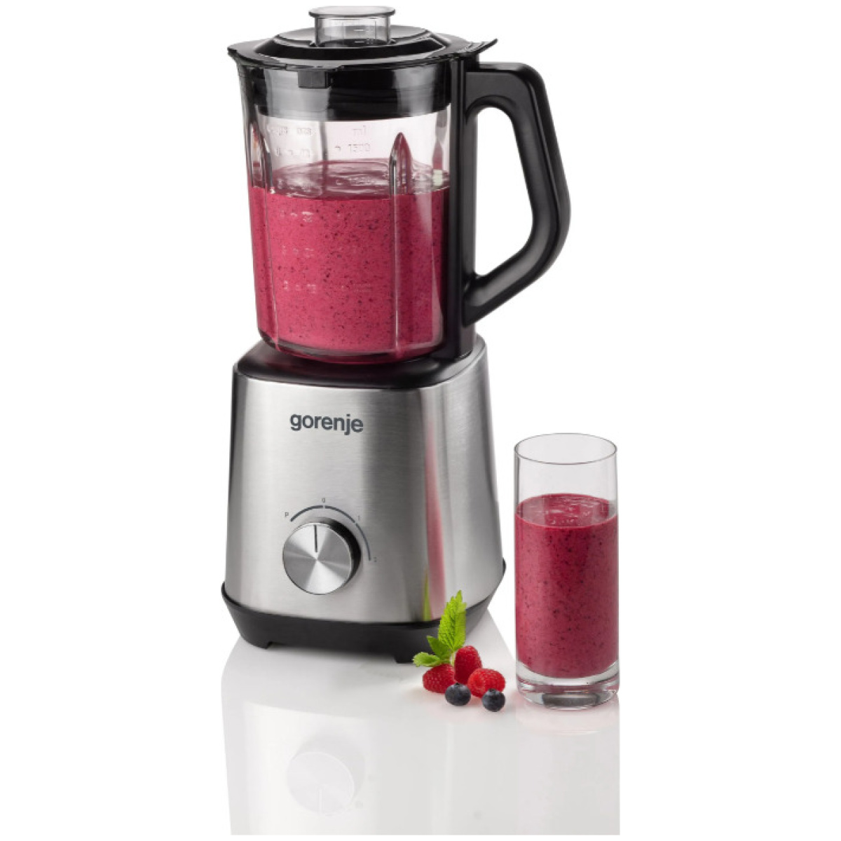GORENJE B1000GE Μπλέντερ για Smoothies με Γυάλινη Κανάτα 1.5lt 1000W Inox ΕΩΣ 12 ΔΟΣΕΙΣ - Image 2