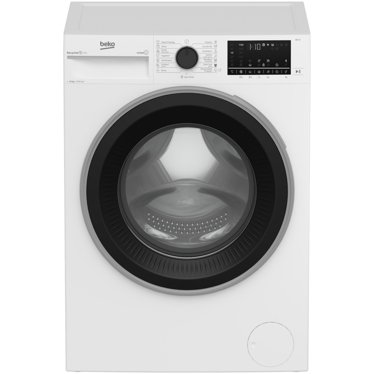 Beko Πλυντήριο Ρούχων 12kg με Ατμό 1400 Στροφών B3WFT5124111WP (ΕΩΣ 12 ΔΟΣΕΙΣ) - Image 1
