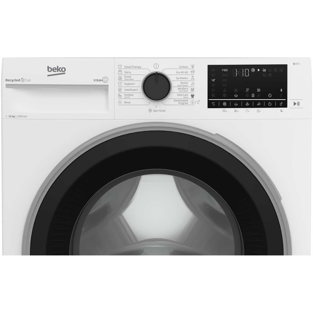 Beko Πλυντήριο Ρούχων 12kg με Ατμό 1400 Στροφών B3WFT5124111WP (ΕΩΣ 12 ΔΟΣΕΙΣ) - Image 3