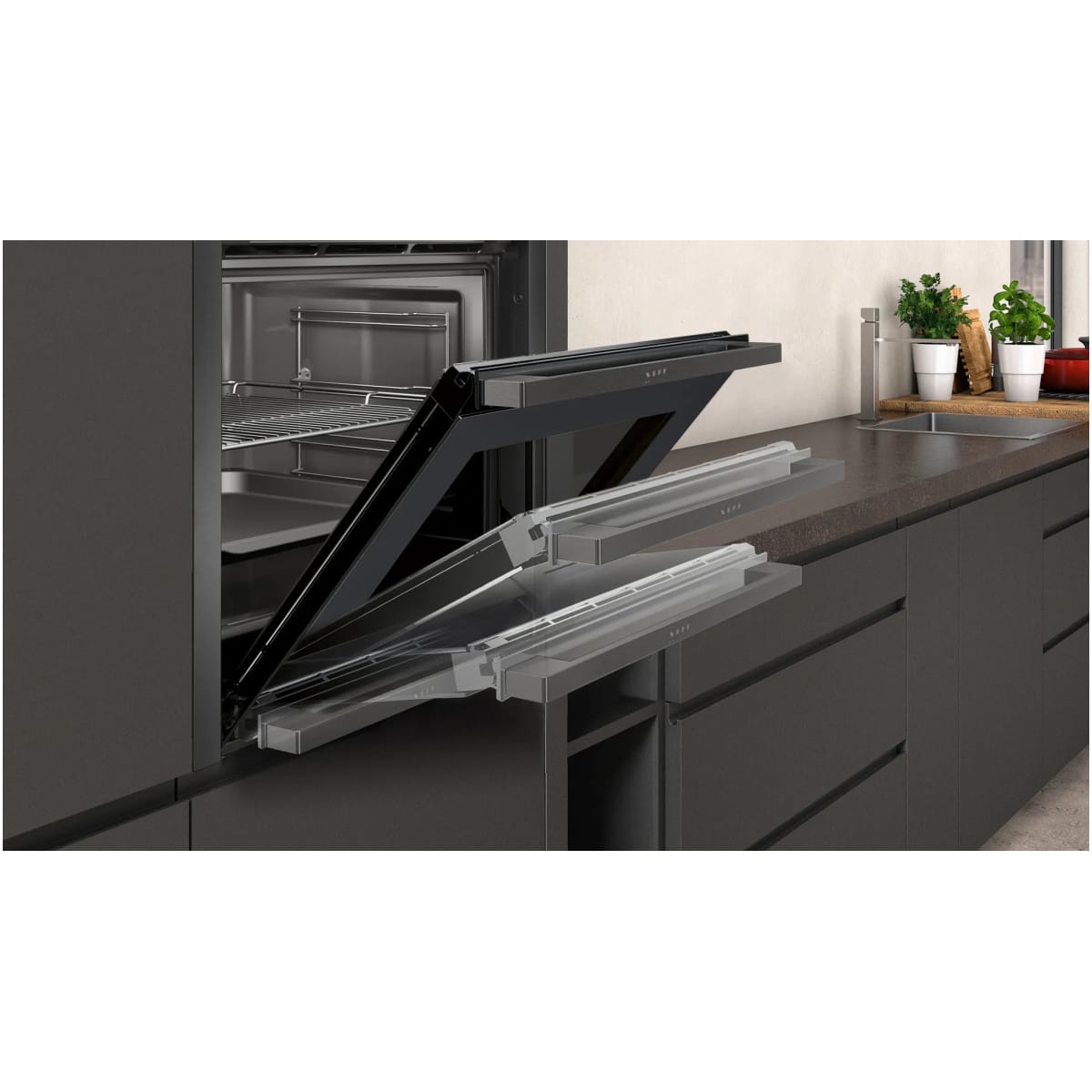 NEFF B5AVM7AG0 Φούρνος Άνω Πάγκου 71lt με Ατμό 60cm ΕΩΣ 12 ΔΟΣΕΙΣ - Image 3