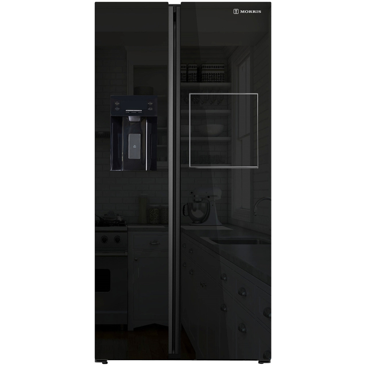 Morris B74558ESN Ψυγείο Ντουλάπα 556lt Total NoFrost Υ178xΠ91.1xΒ70.6cm Μαύρο ΕΩΣ 12 ΔΟΣΕΙΣ - Image 1