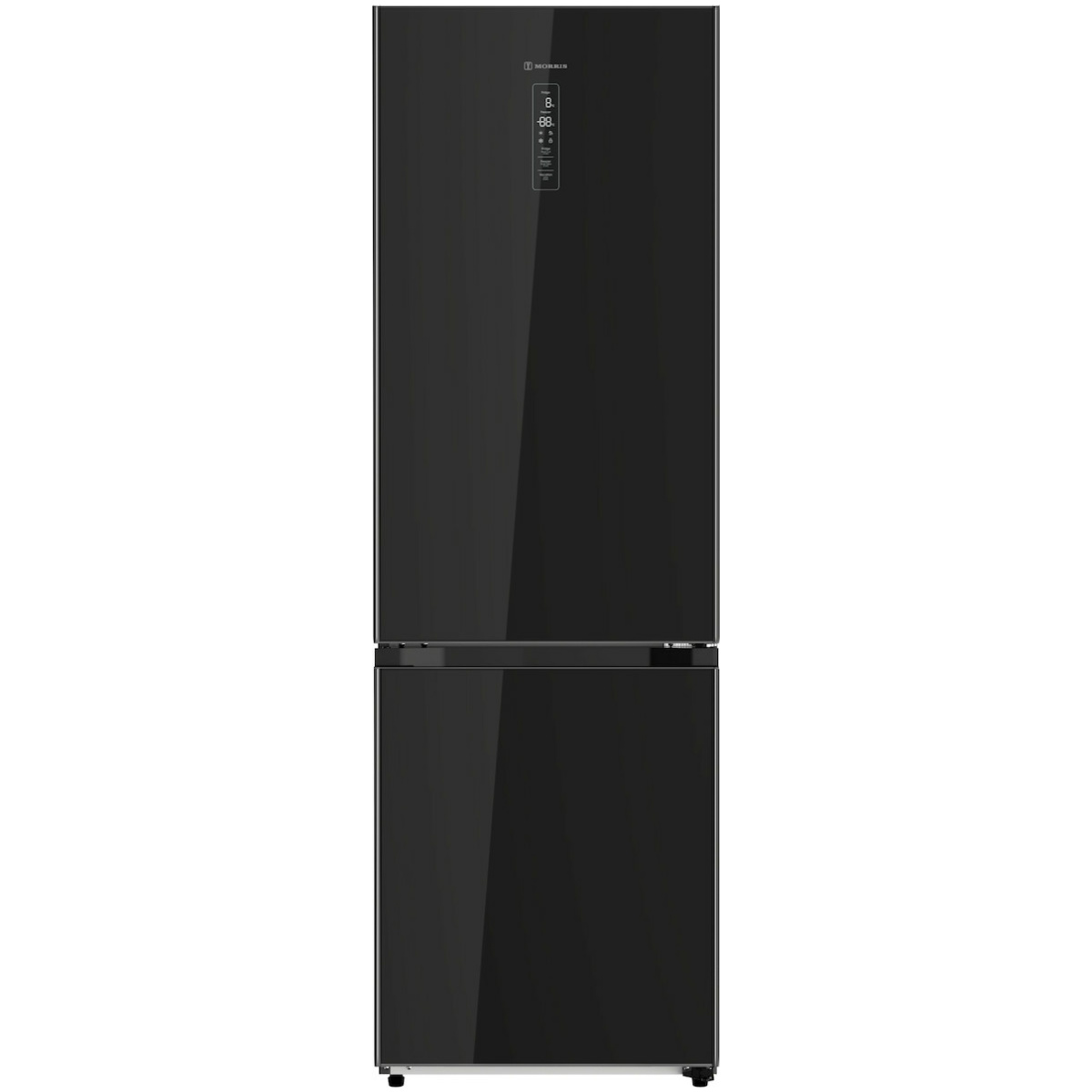 MORRIS B7558CAP Ψυγειοκαταψύκτης Black Glass NoFrost A++ ΕΩΣ 12 ΔΟΣΕΙΣ - Image 1