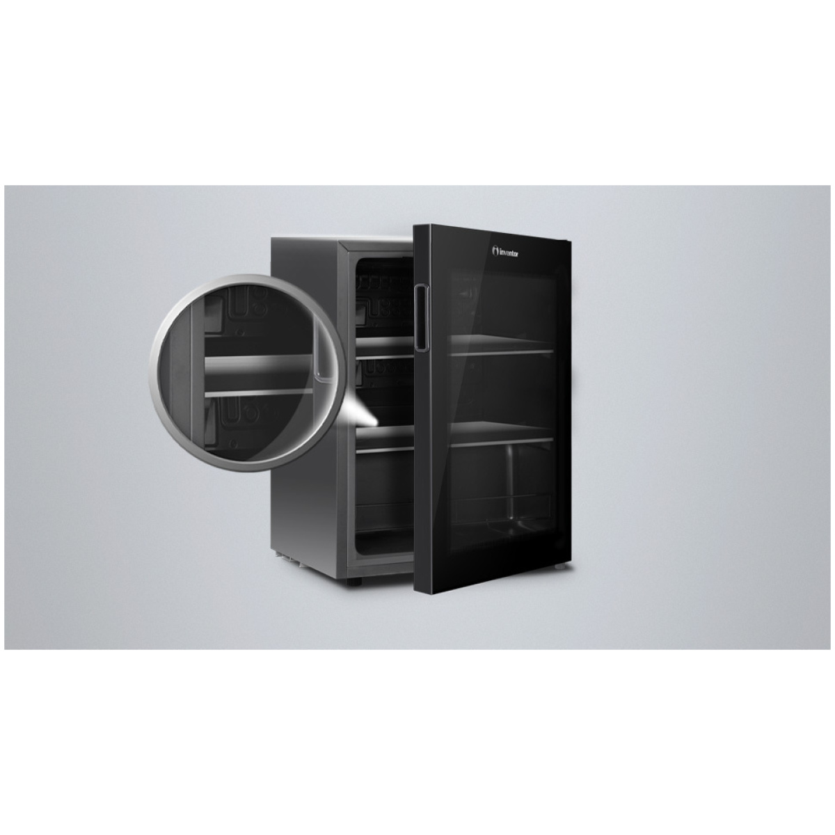 INVENTOR BC-44B Ψυγείο Mini Bar Μαύρο A++ ΕΩΣ 12 ΔΟΣΕΙΣ - Image 2