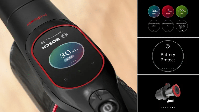 BCS1051POW-D-7c7.png Bosch Unlimited 10 ProPower BCS1051POW Επαναφορτιζόμενη Σκούπα 2 σε 1 Stick & Χειρός 18V Μαύρη (ΕΩΣ 12 ΔΟΣΕΙΣ) - Image 3