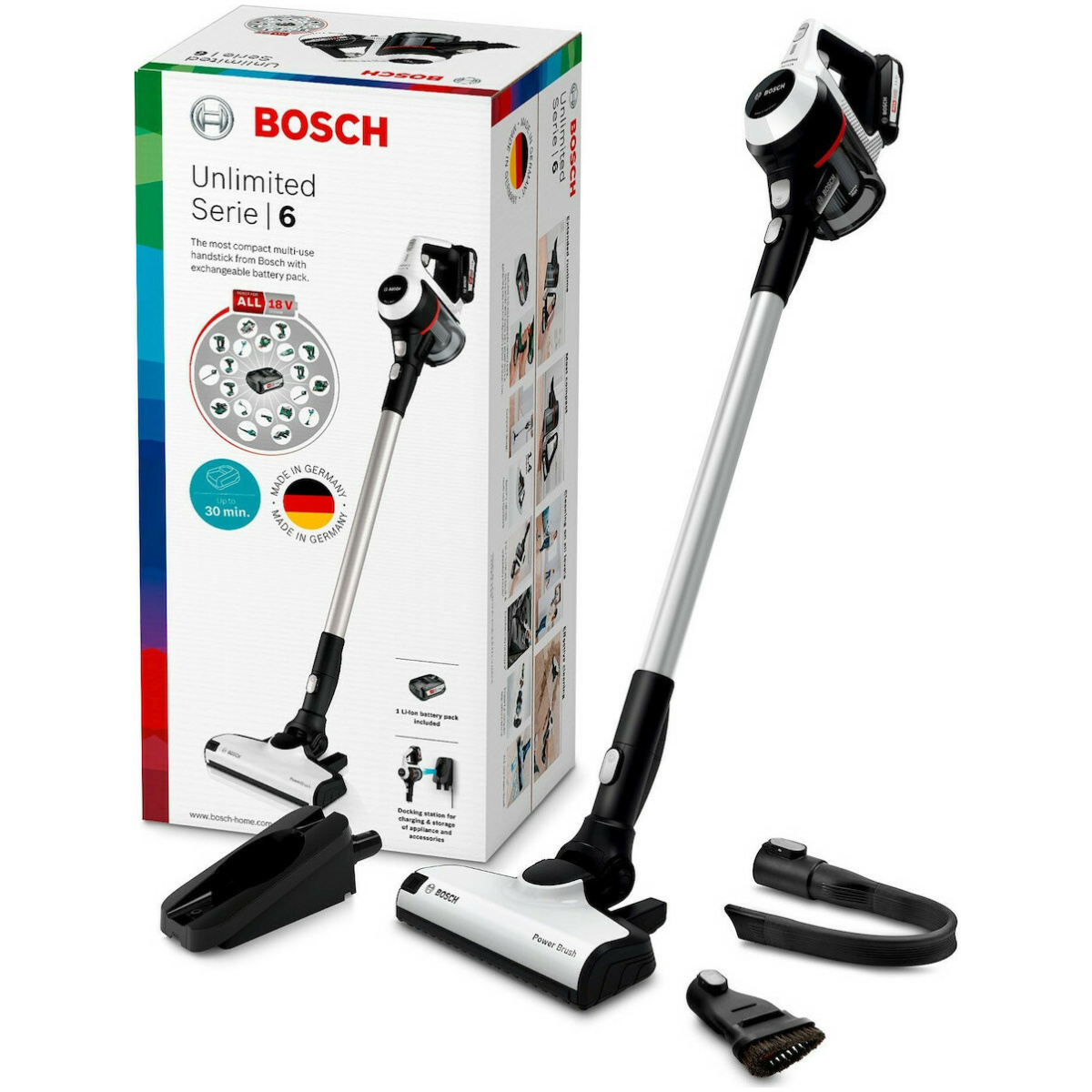 Bosch BCS61113 Επαναφορτιζόμενη Σκούπα Stick 18V ΕΩΣ 12 ΔΟΣΕΙΣ - Image 2
